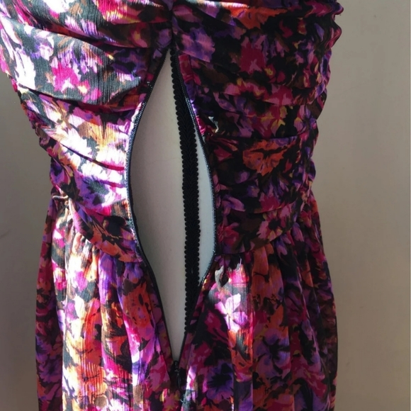 Charlotte Russe strapless floral dress M 6/7 - Picture 6 of 10